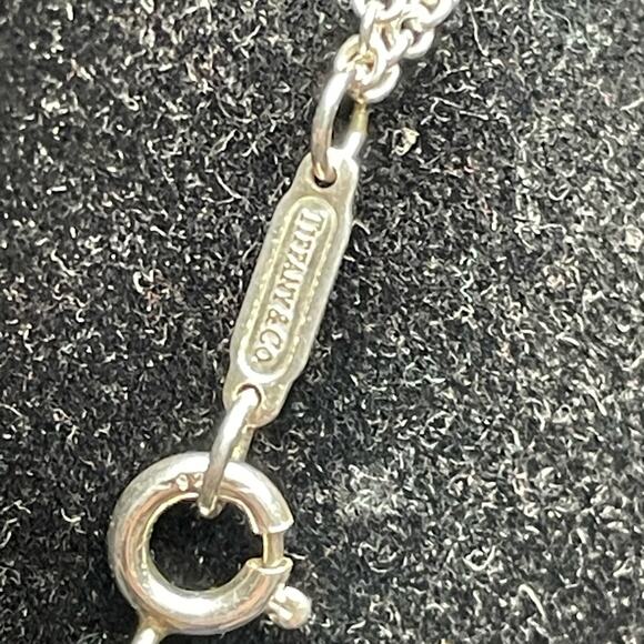 Tiffany and Co. Double Stranded 925 Sterling Silver infinity Necklace - Picture 2 of 2